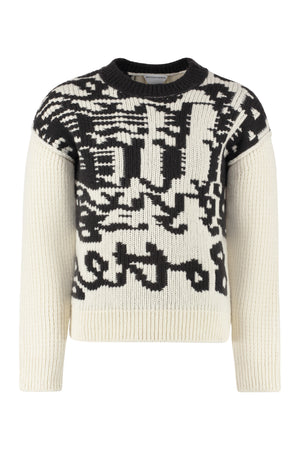 Crew-neck wool sweater-0